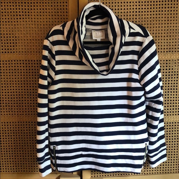 Sail to Sable Sweaters - Nautical, cozy STS navy blue/white sweater